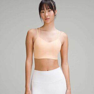 Like a Cloud Ribbed Longline Bra *Light Support, B/C Cup in Summer Glow Size 6